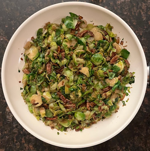 The BEST Garlicky Brown Butter Brussels Sprouts