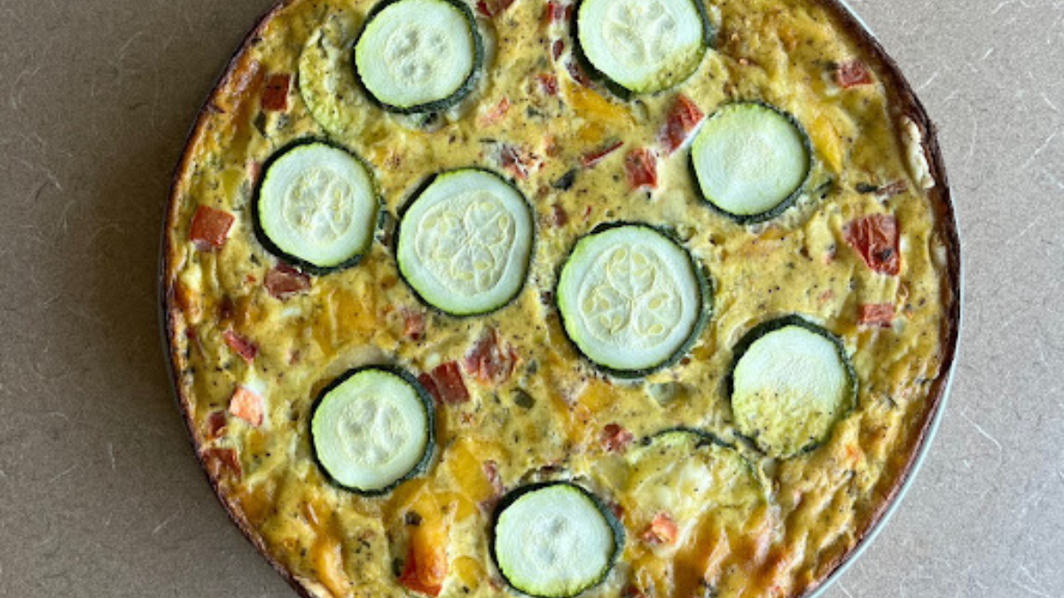 Easy Tomato, Zucchini, and Basil Quiche (Customizable!)